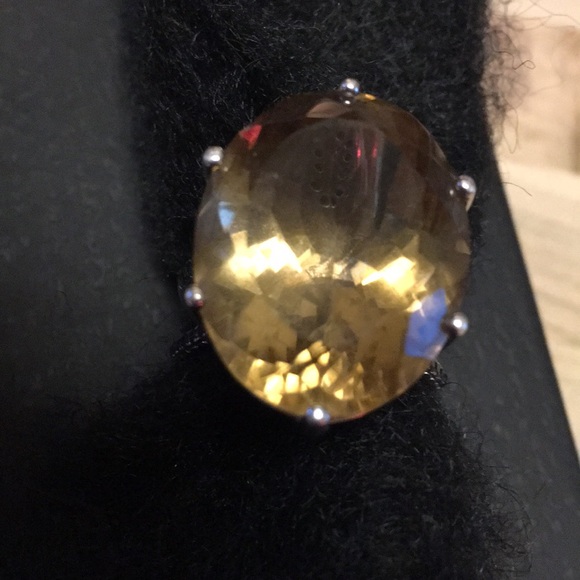 20ctw Citrine Ring - Picture 1 of 4